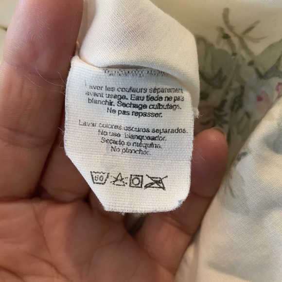 VTG 4 Piece Sheet Set Full Double Complete‎ Pink Roses Ruffles Cottage Core EUC - Picture 9 of 9